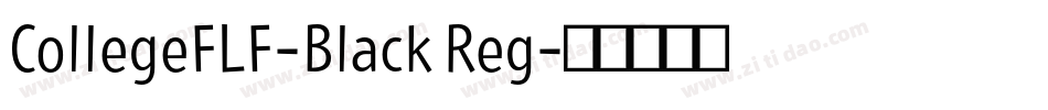 CollegeFLF-Black Reg字体转换